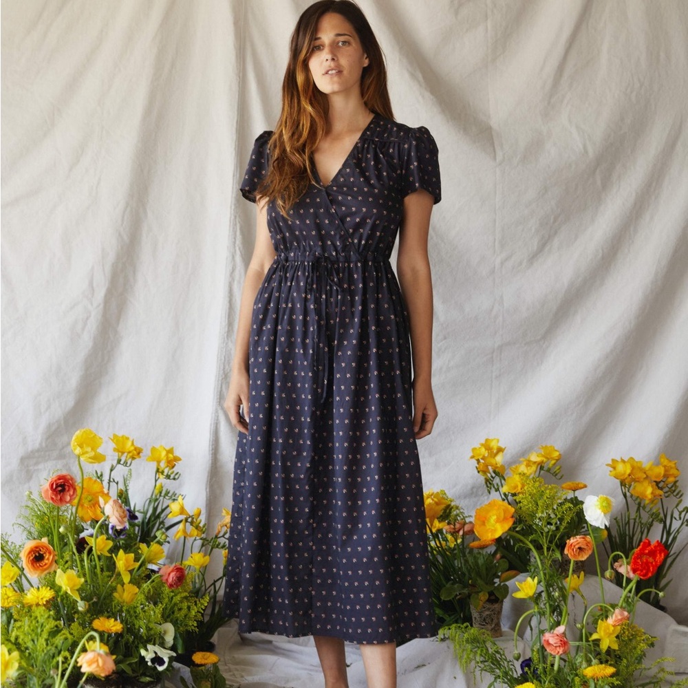 SOLD - Christy Dawn The Dawn Dress, in Noir Camellia, Size PXS